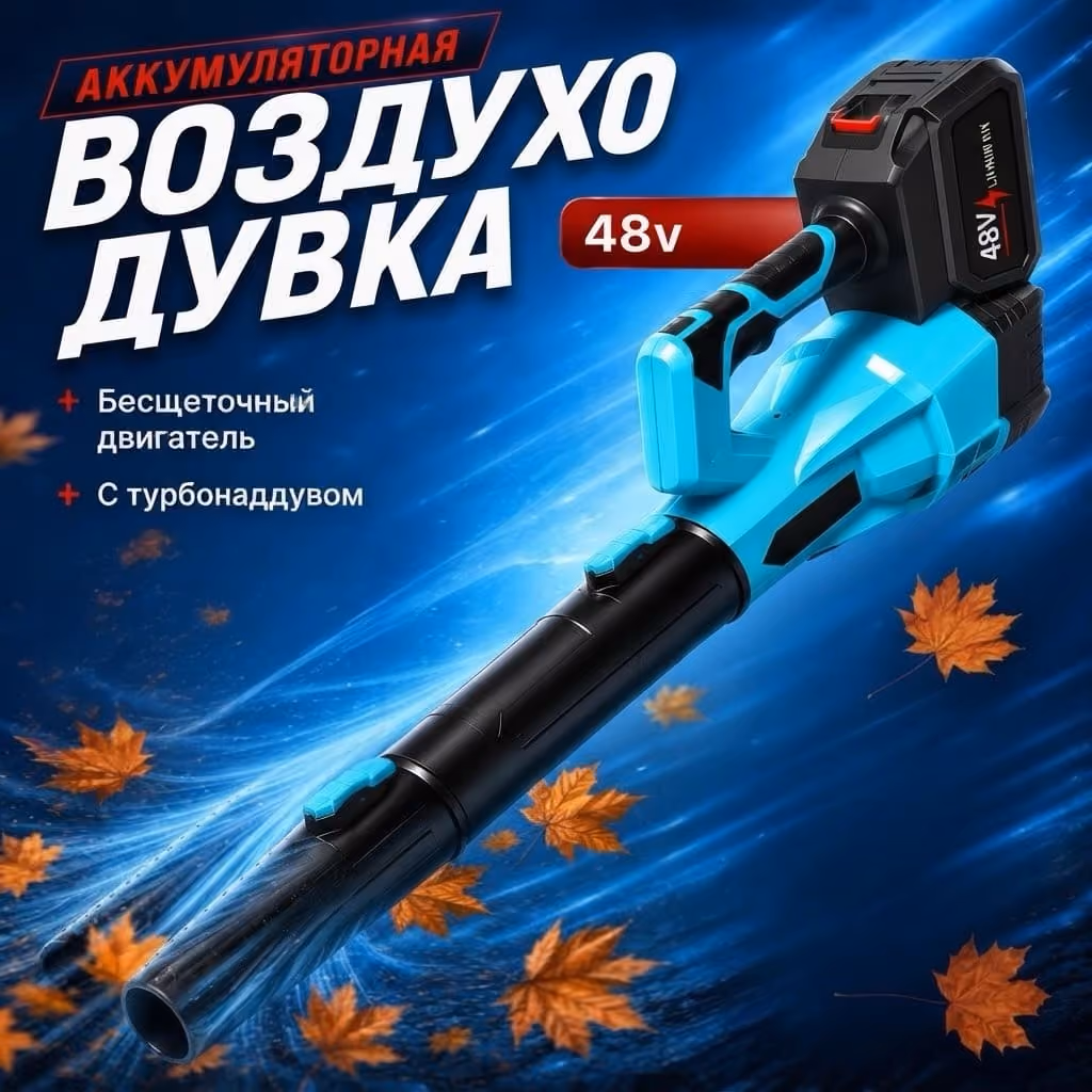 Аккумуляторная воздуходувка 1600 ВТ